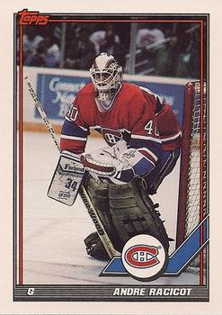 #450 Andre Racicot - Montreal Canadiens - 1991-92 Topps Hockey