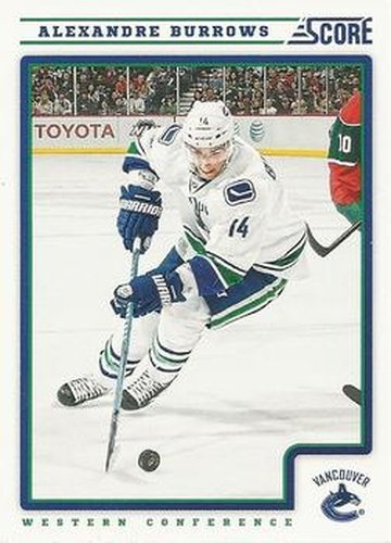 #450 Alexandre Burrows - Vancouver Canucks - 2012-13 Score Hockey