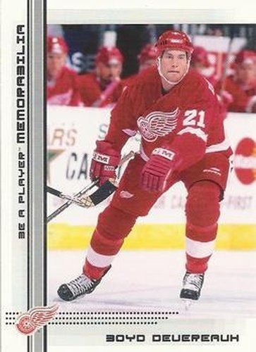 #450 Boyd Devereaux - Detroit Red Wings - 2000-01 Be a Player Memorabilia Hockey