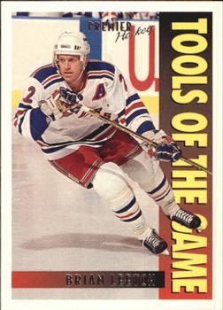 #450 Brian Leetch - New York Rangers - 1994-95 Topps Premier Hockey