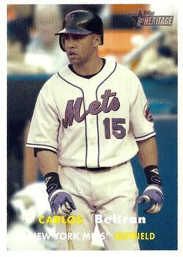 #450 Carlos Beltran - New York Mets - 2006 Topps Heritage Baseball