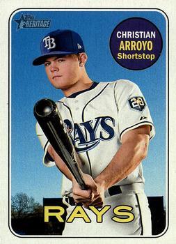 #450 Christian Arroyo - Tampa Bay Rays - 2018 Topps Heritage Baseball