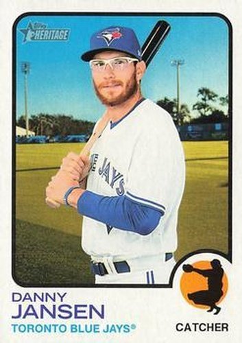 #450 Danny Jansen - Toronto Blue Jays - 2022 Topps Heritage Baseball