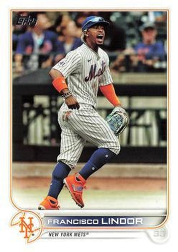 #450 Francisco Lindor - New York Mets - 2022 Topps Baseball