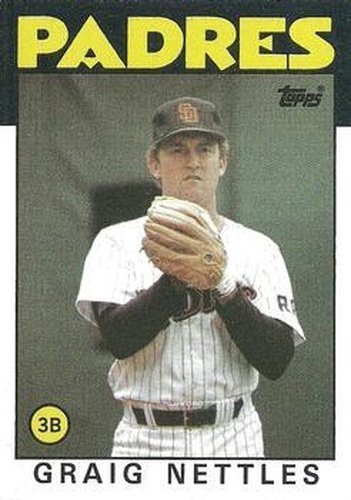 #450 Graig Nettles - San Diego Padres - 1986 Topps Baseball