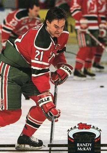 #450 Randy McKay - New Jersey Devils - 1992-93 Stadium Club Hockey