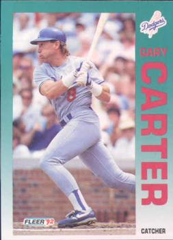 #450 Gary Carter - Los Angeles Dodgers - 1992 Fleer Baseball