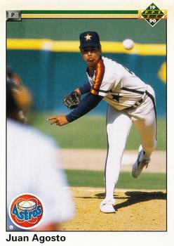 #450 Juan Agosto - Houston Astros - 1990 Upper Deck Baseball