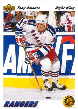 #450 Tony Amonte - New York Rangers - 1991-92 Upper Deck Hockey
