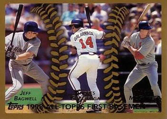 #450 Jeff Bagwell / Andres Galarraga / Mark McGwire - Houston Astros / Atlanta Braves / St. Louis Cardinals - 1999 Topps Baseball