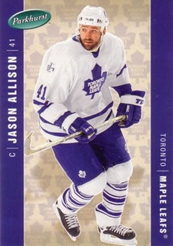 #450 Jason Allison - Toronto Maple Leafs - 2005-06 Parkhurst Hockey