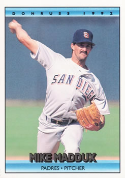 #450 Mike Maddux - San Diego Padres - 1992 Donruss Baseball