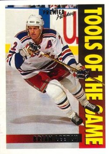 #450 Brian Leetch - New York Rangers - 1994-95 O-Pee-Chee Premier Hockey