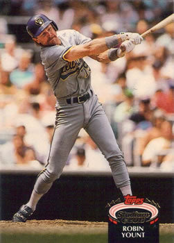 #450 Robin Yount - Milwaukee Brewers - 1992 Stadium Club Baseball