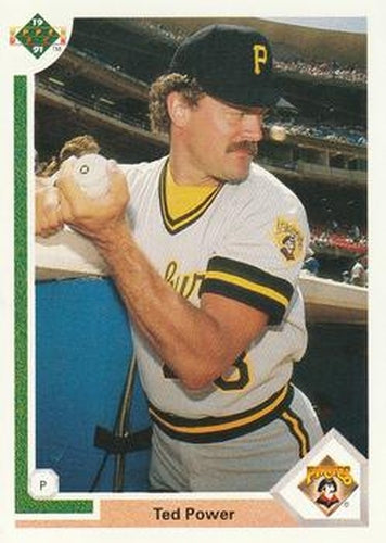 #450 Ted Power - Pittsburgh Pirates - 1991 Upper Deck Baseball