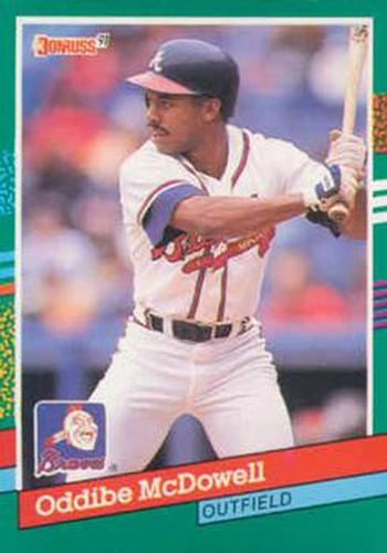 #450 Oddibe McDowell - Atlanta Braves - 1991 Donruss Baseball