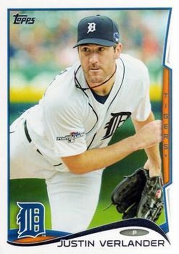 #450a Justin Verlander - Detroit Tigers - 2014 Topps Baseball