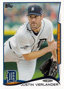 #450c Justin Verlander - Detroit Tigers - 2014 Topps Baseball