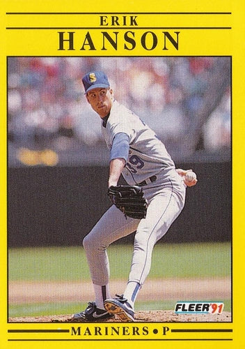 #451 Erik Hanson - Seattle Mariners - 1991 Fleer Baseball