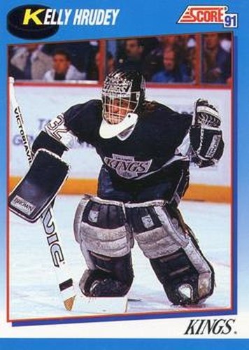 #451 Kelly Hrudey - Los Angeles Kings - 1991-92 Score Canadian Bilingual Hockey