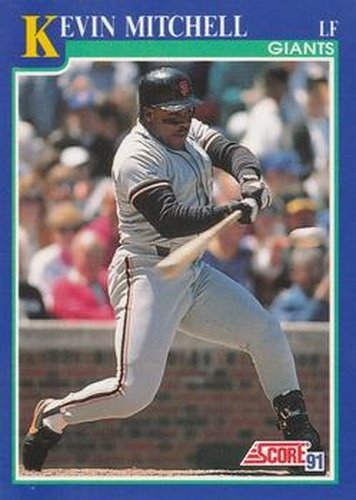 #451 Kevin Mitchell - San Francisco Giants - 1991 Score Baseball