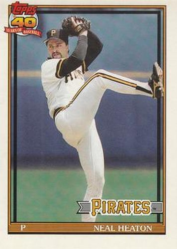 #451 Neal Heaton - Pittsburgh Pirates - 1991 O-Pee-Chee Baseball