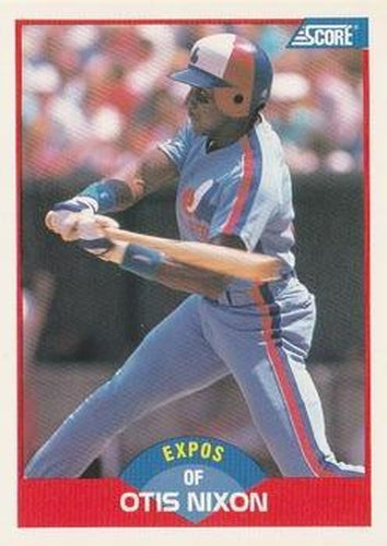 #451 Otis Nixon - Montreal Expos - 1989 Score Baseball