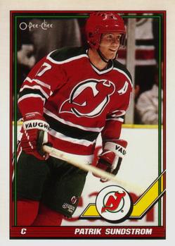 #451 Patrik Sundstrom - New Jersey Devils - 1991-92 O-Pee-Chee Hockey