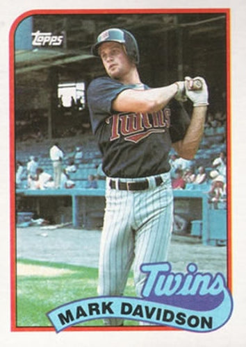 #451 Mark Davidson - Minnesota Twins - 1989 Topps Baseball