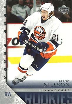 #451 Robert Nilsson - New York Islanders - 2005-06 Upper Deck Hockey