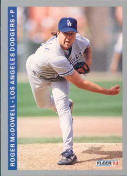 #451 Roger McDowell - Los Angeles Dodgers - 1993 Fleer Baseball
