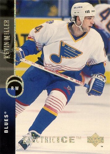 #451 Kevin Miller - St. Louis Blues - 1994-95 Upper Deck Hockey - Electric Ice