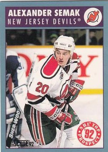 #451 Alexander Semak - New Jersey Devils - 1992-93 Score Canadian Hockey