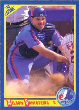 #451 Nelson Santovenia - Montreal Expos - 1990 Score Baseball
