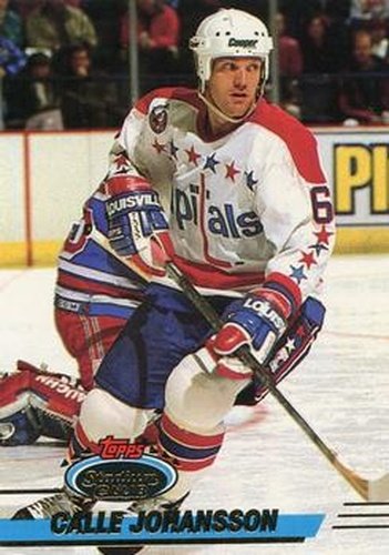 #451 Calle Johansson - Washington Capitals - 1993-94 Stadium Club Hockey