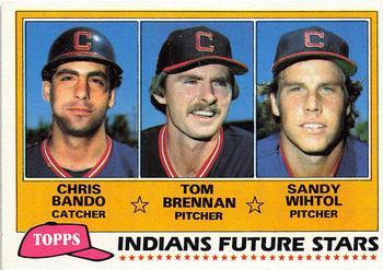 #451 Indians Future Stars Chris Bando / Tom Brennan / Sandy Wihtol - Cleveland Indians - 1981 Topps Baseball