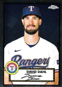 #451 David Dahl - Texas Rangers - 2021 Topps Chrome Platinum Anniversary Baseball