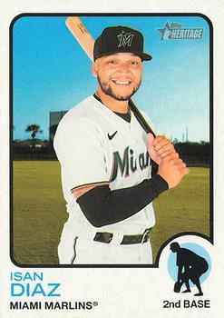 #451 Isan Diaz - Miami Marlins - 2022 Topps Heritage Baseball