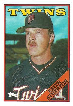 #451 Keith Atherton - Minnesota Twins - 1988 Topps Baseball