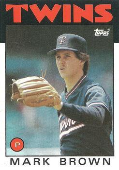 #451 Mark Brown - Minnesota Twins - 1986 Topps Baseball