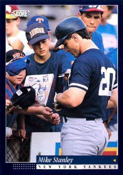 #451 Mike Stanley - New York Yankees -1994 Score Baseball