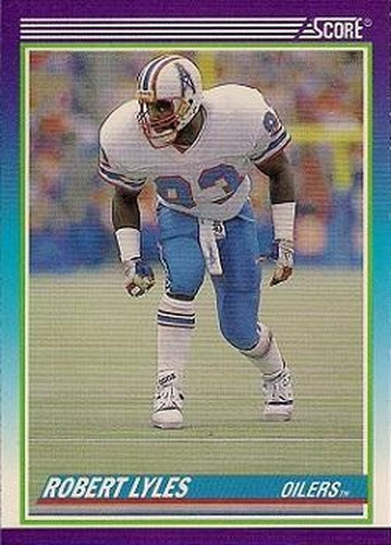 #451 Robert Lyles - Houston Oilers - 1990 Score Football