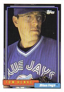 #451 Tom Henke - Toronto Blue Jays - 1992 Topps Baseball