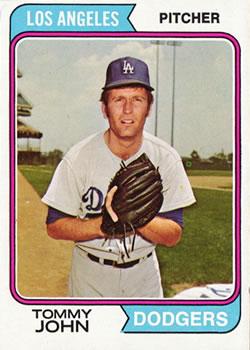 #451 Tommy John - Los Angeles Dodgers - 1974 Topps Baseball