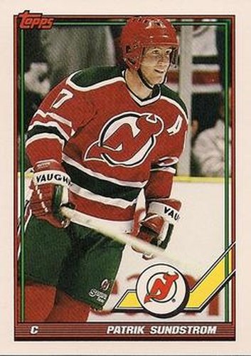 #451 Patrik Sundstrom - New Jersey Devils - 1991-92 Topps Hockey