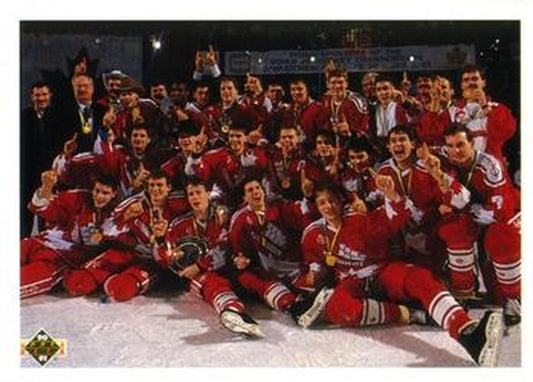 #451 Canadian National Junior Team Checklist - Canada - 1990-91 Upper Deck Hockey