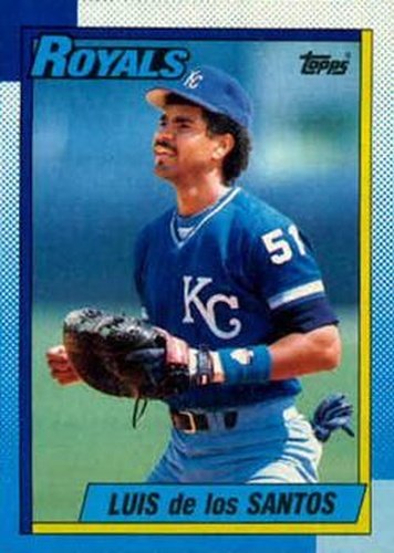 #452 Luis De Los Santos - Kansas City Royals - 1990 Topps Baseball