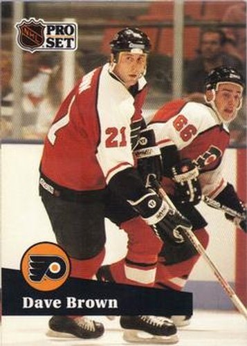 #452 Dave Brown - 1991-92 Pro Set Hockey