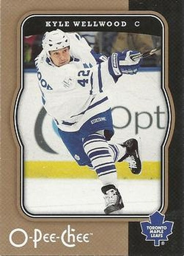#452 Kyle Wellwood - Toronto Maple Leafs - 2007-08 O-Pee-Chee Hockey