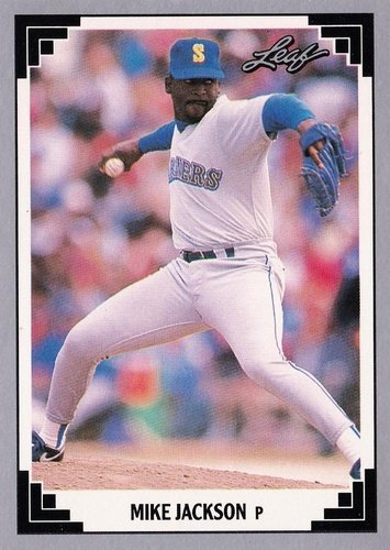 #452 Mike Jackson - Seattle Mariners - 1991 Leaf Baseball